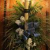A decorative holiday detail in the Linenfold Hallway during Deck the Hall.