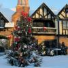 The Courtyard dusted with snow!